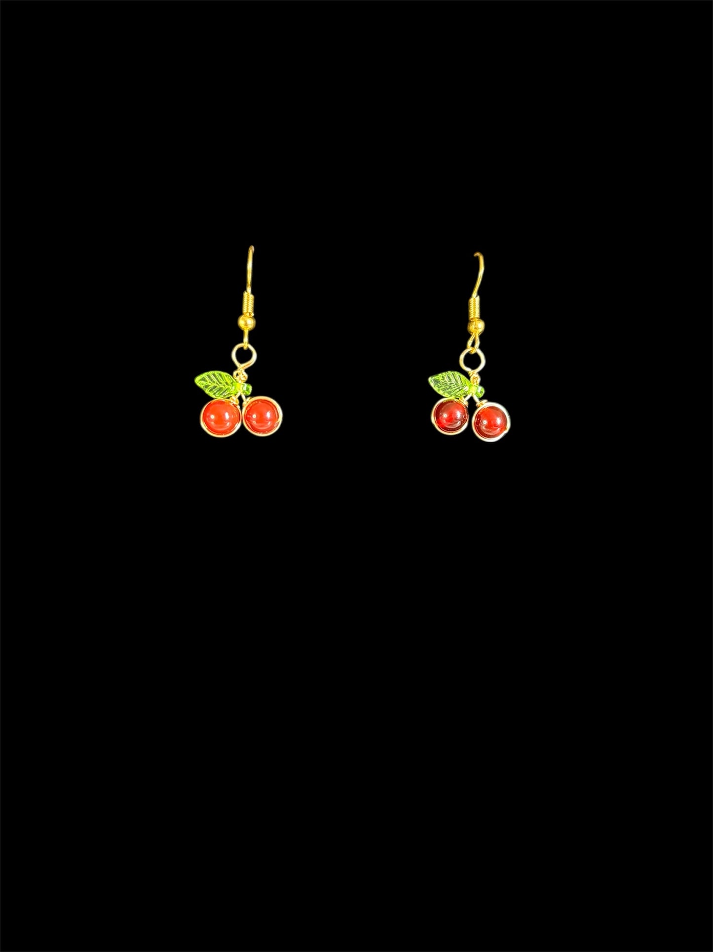 Handmade Cherry Earrings