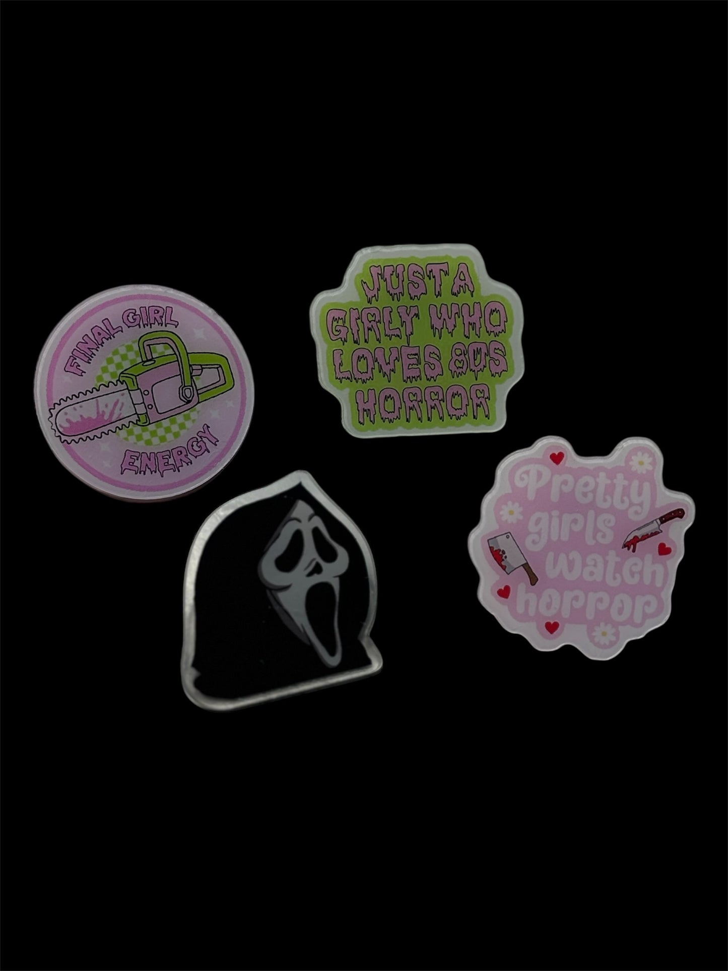 Acrylic Pin Bagdes - Horror