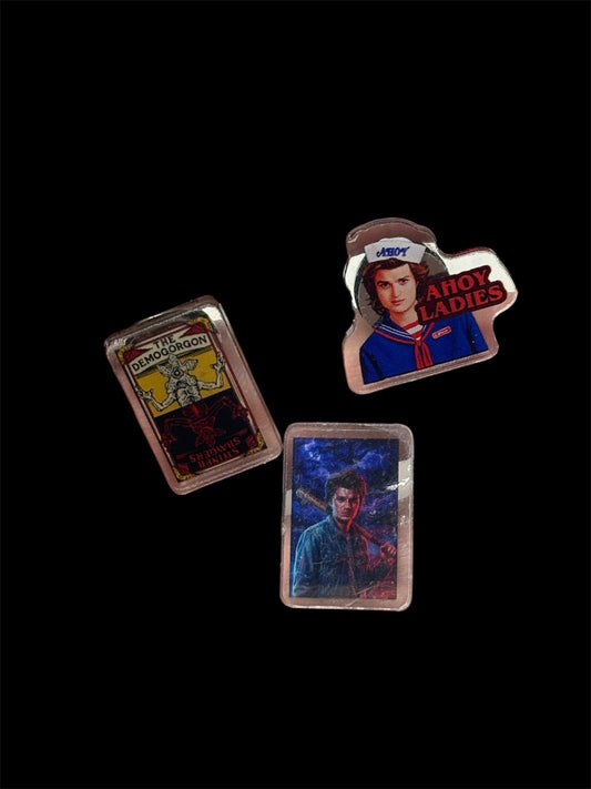 Acrylic Pin Badges - ST