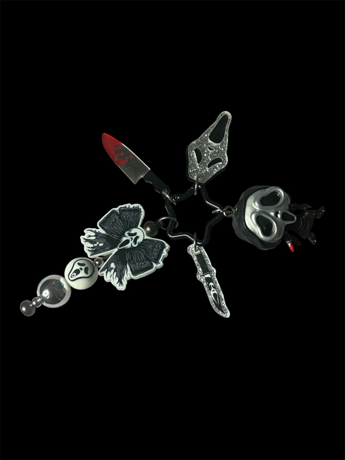 Scream Junk Keyring - Silver